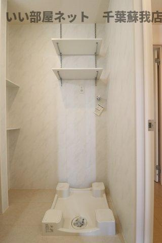 リヴェールの洗面所|室内洗濯機置き場