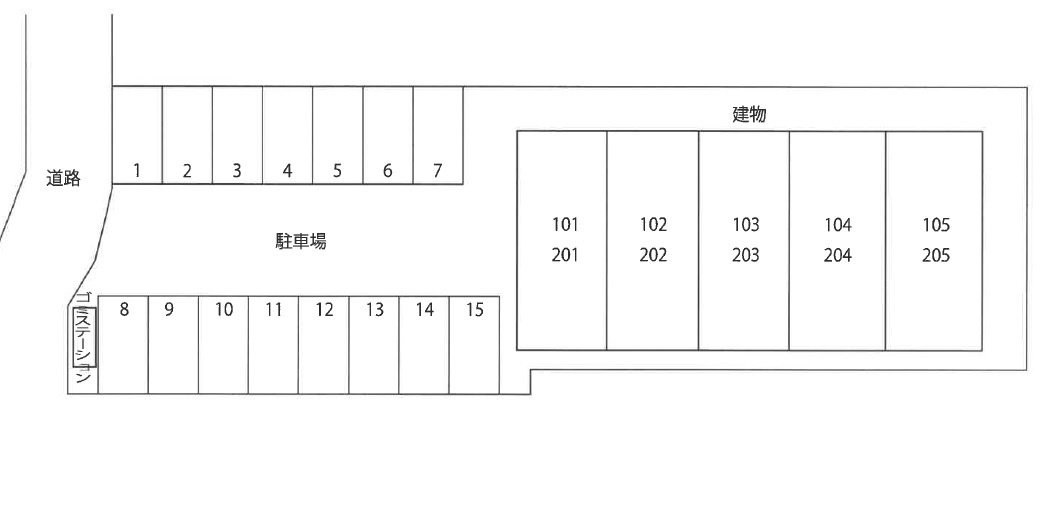 Prezia栄田の区画図