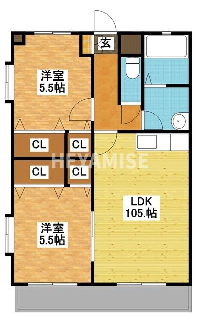 アーブルセゾンの間取り