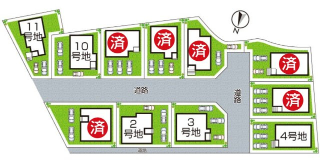 京都市北区上賀茂本山　第１期　新築一戸建ての区画図|全11区画