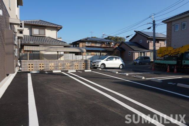 熊本市東区江津１丁目のアパートの駐車場
