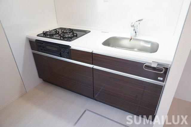 熊本市東区江津１丁目のアパートのキッチン