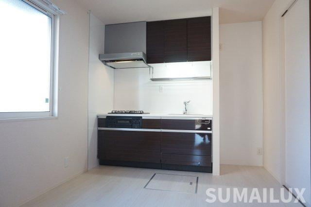 熊本市東区江津１丁目のアパートのキッチン