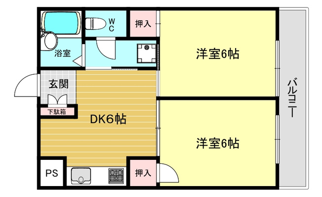 【間取り】 | ハイコート甲子園