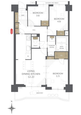 【間取り】ライオンズマンション岐阜清本町 