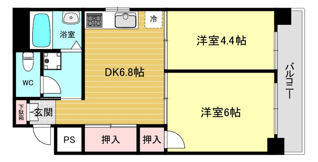 【間取り】 | ハイコート甲子園