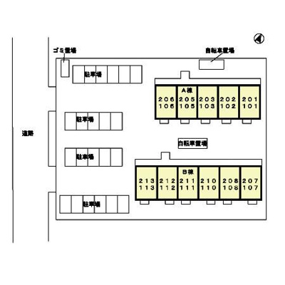 【区画図】 | ルミエール A棟