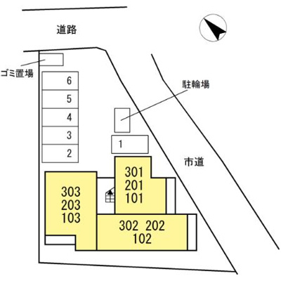 【区画図】 | D-ROOM半道橋
