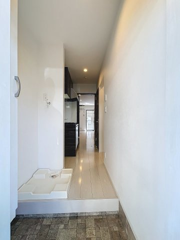 ペッパーコーンの玄関|大理石模様の床、ちょい豪華感があふれますね！