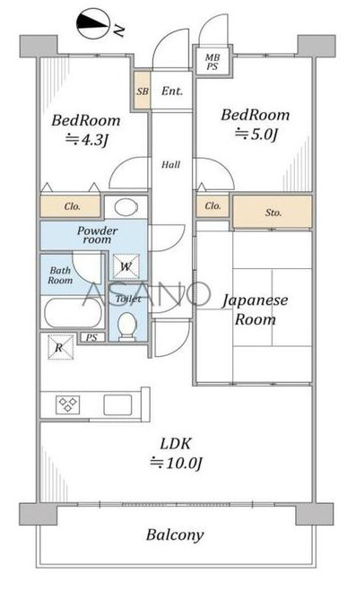 ライオンズマンション本厚木の間取り