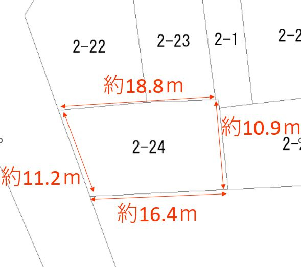 浅江3丁目　売土地の土地図