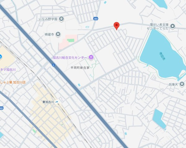 加古川市平岡町新在家　中古戸建の地図