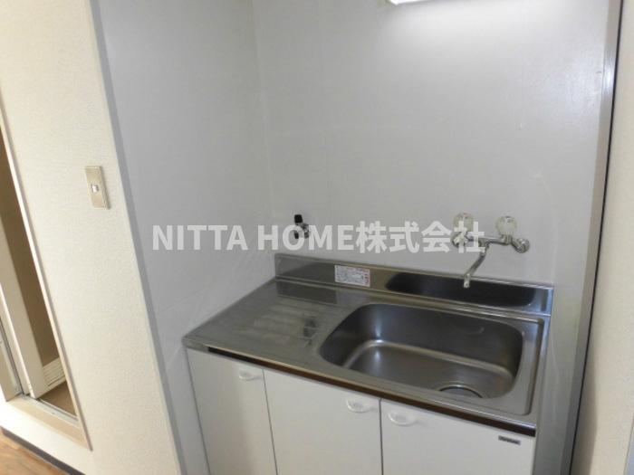 プチマンションむるぶのキッチン|キッチンにはガスコンロを設置できます(^^)/