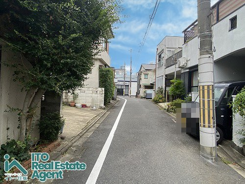 紫竹西北町 2期1号地の前面道路含む現地写真