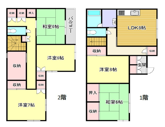 【間取り】 | 明石市大久保町駅前1丁目　中古戸建 | 5SLDKです。