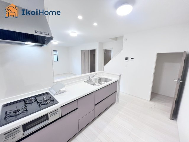 明石市大久保町西島　新築戸建　のキッチン|【ホームページに現地動画掲載中】●年中無休：当日予約可●カップボードのご依頼可能！