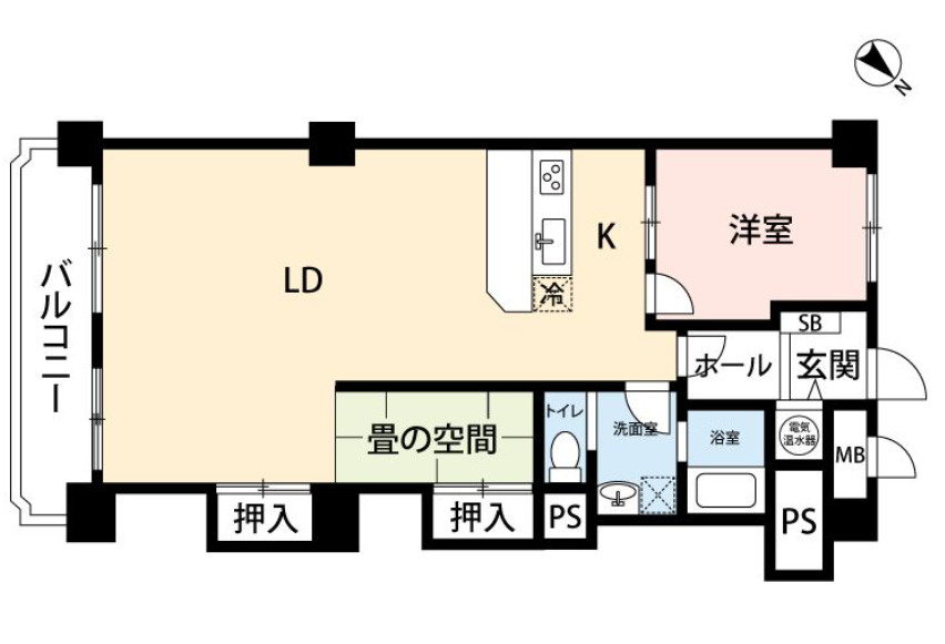 平尾パインマンションの間取り
