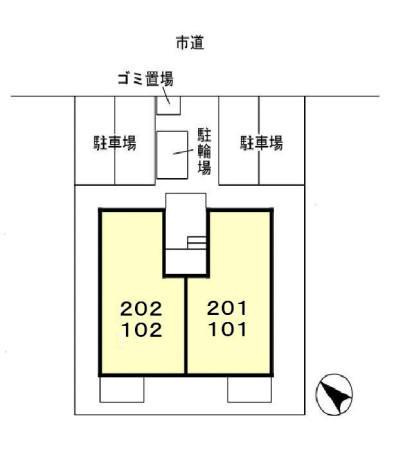 フォンティーヌ大津ヶ丘の区画図