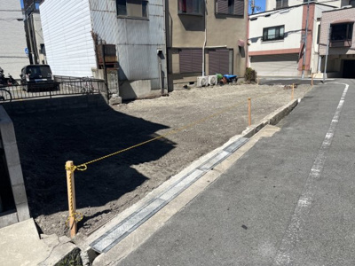 【前面道路含む現地写真】 | 尼崎市東難波町４丁目　土地分譲　建築条件なし
