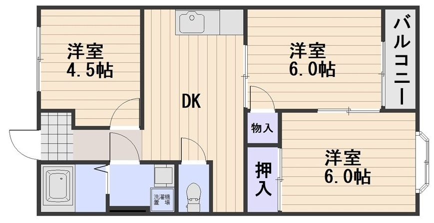 リレイズ葉月Ⅰの間取り