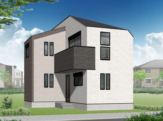 練馬区西大泉1丁目　新築戸建の完成予想図|外観パース

ご見学希望・資料請求などお気軽にお問い合わせ下さい！
03-5990-5201