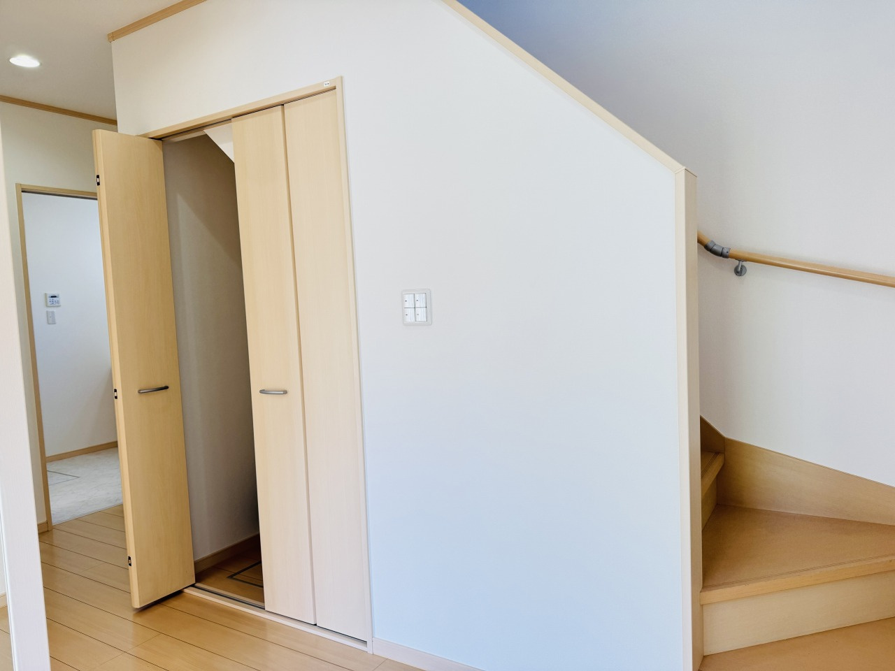 八王子市　大谷町　中古戸建ての収納|～階段下収納　玄関ホールにある収納の為、何かと大活躍～　