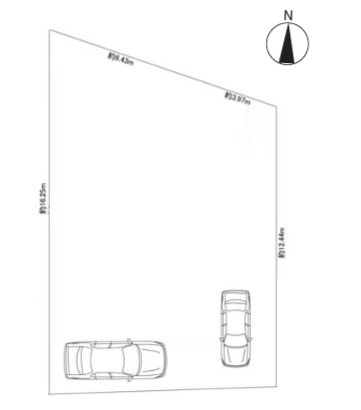 八王子市　大谷町　中古戸建ての区画図|～南6ｍ道路に面しています～