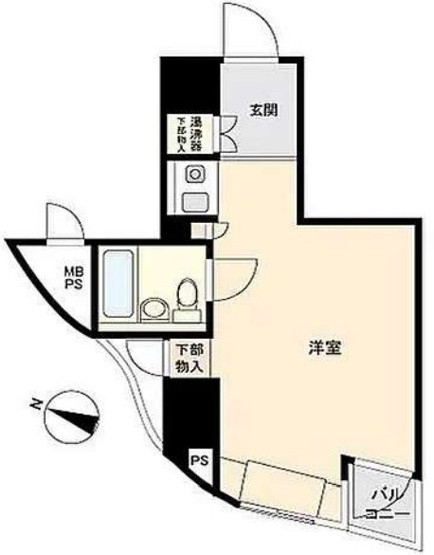 【間取り】 | 東建シティハイツ池袋 | 現在空室なので、事務所利用も可能です！