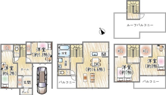 【間取り】 | 上野西3丁目