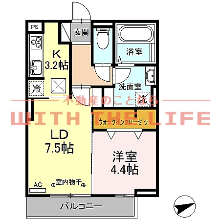 オッツ梅満【10，000円キャッシュバック対象物件】の間取り
