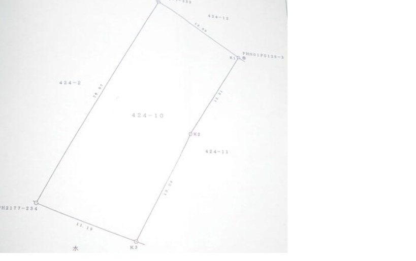 八代市鏡町下有佐売地の区画図
