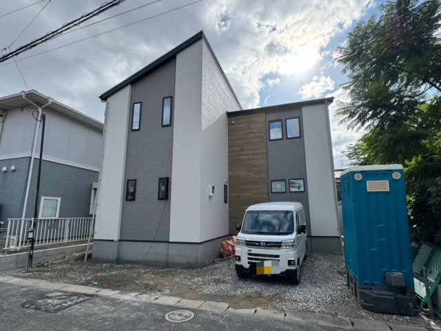 ーAdoble＋アドブル＋ー小倉南区八幡町7期　【小倉南区　新築戸建て】の外観|現地撮影　2025,11,28　ーAdoble＋アドブル＋ー小倉南区八幡町7期　【小倉南区　新築戸建て】