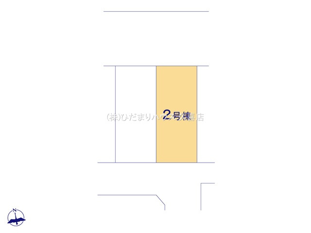 久喜市青葉５期　新築一戸建て　02　グラファーレデザインの区画図|全２棟