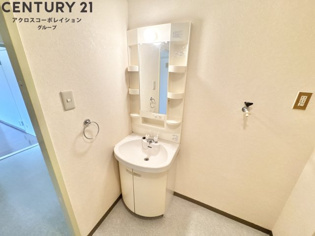 コンパクトで使いやすい洗面所