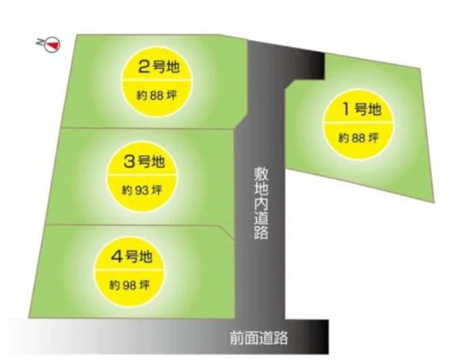 【区画図】 | かずやタウン築地2期3号地 | ☆区画図☆