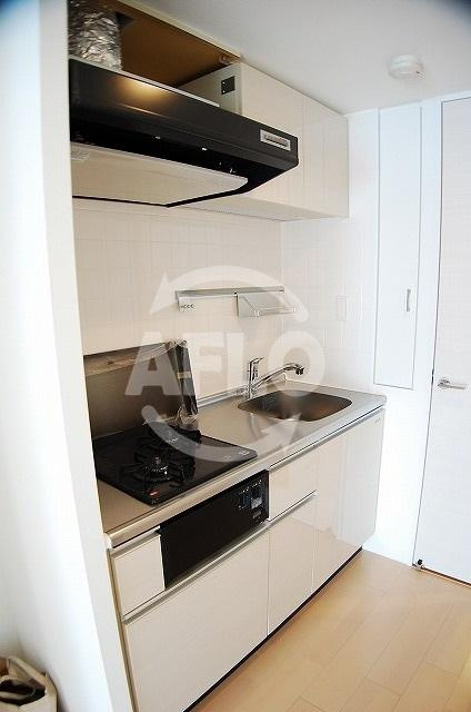 アーバネックス心斎橋Ⅱのキッチン|アーバネックス心斎橋Ⅱ　ガス2口コンロシステムキッチン