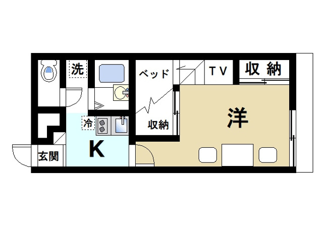レオパレス三笠の間取り