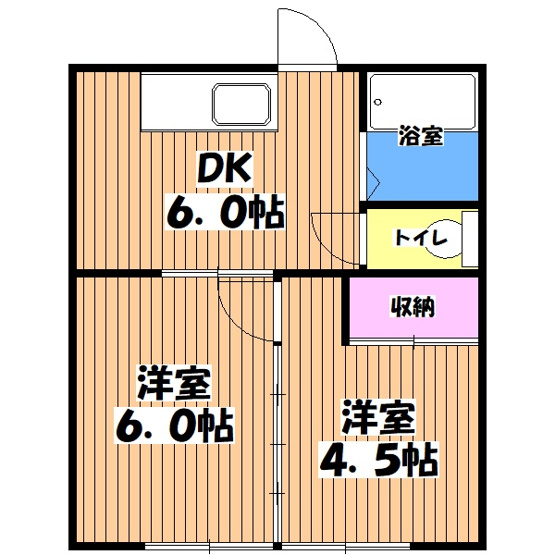 【間取り】 | コーポ大南