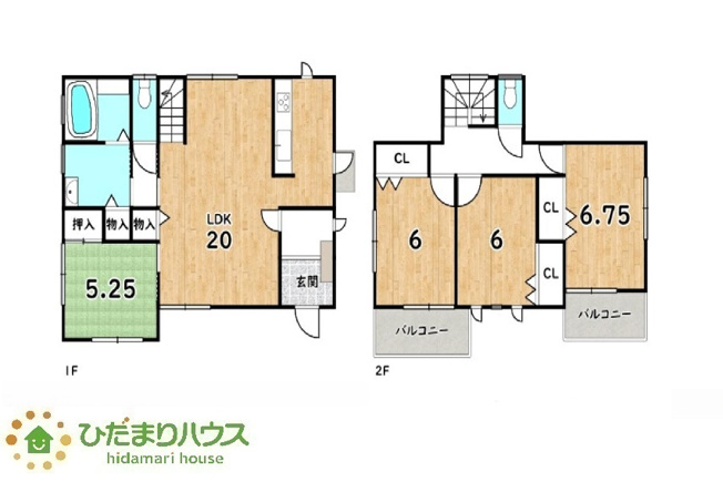 【間取り】 | 茨城町桜の郷　中古戸建 | 各居室収納完備で収納には困りませんね☆