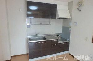 柏崎市北園町のアパートのキッチン