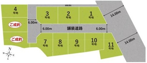 【区画図】 | K41308-1期9号地市原野
