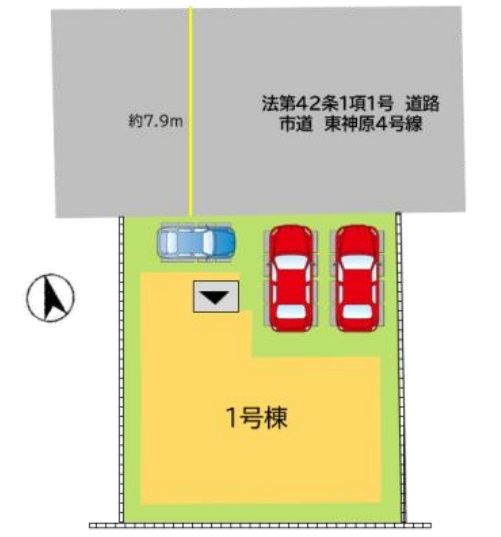 八幡西区東神原1期の区画図