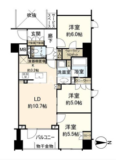 【間取り】 | パークホームズ堺町松原
