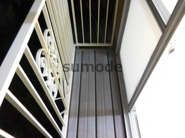 髙井ハイツC棟のバルコニー