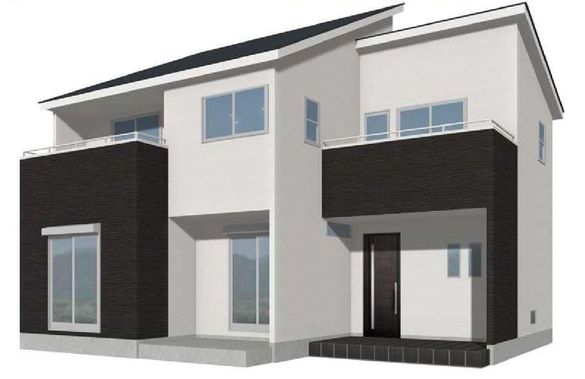 第3富士見町時沢　新築戸建　3号棟の完成予想図|富士見町時沢に全11棟の住宅を建築中です。
お客様のご都合に合わせて同仕様の物件もご見学頂けます♪
シンプルで飽きのこないデザインでおススメです☆