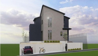 【外観】 | 海老名市上今泉5丁目  1号棟 11期 | イメージパース（完成時に現況と異なる場合は現況優先となります）