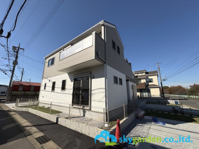 藤沢市亀井野7期　新築戸建　全3棟2号棟の外観|日照良好