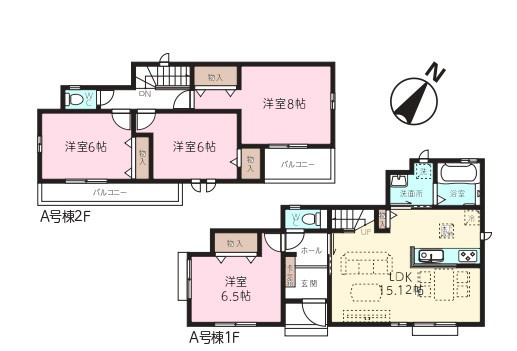 新築一戸建て 所沢市若狭　全3棟