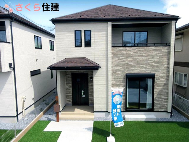 下野市緑3丁目1期　3号棟の外観|緑小学校まで徒歩1分の好立地物件です♪最終1棟！