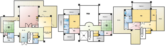 【間取り】 | 【広々吹抜リビング】国頭郡恩納村字仲泊　6SLDK